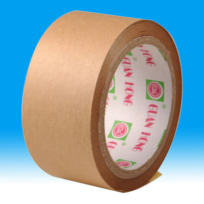 중국 섬유는 뜨거운 용해 접착성 Kraft 종이 테이프, 강화한 포장 테이프를 강화했습니다 협력 업체