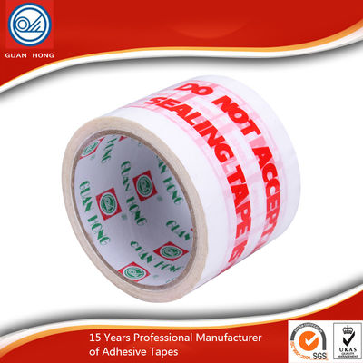 중국 명확한 BOPP 포장 테이프 강한 접착성 물 - 밀봉을 위한 근거한 접착제 협력 업체